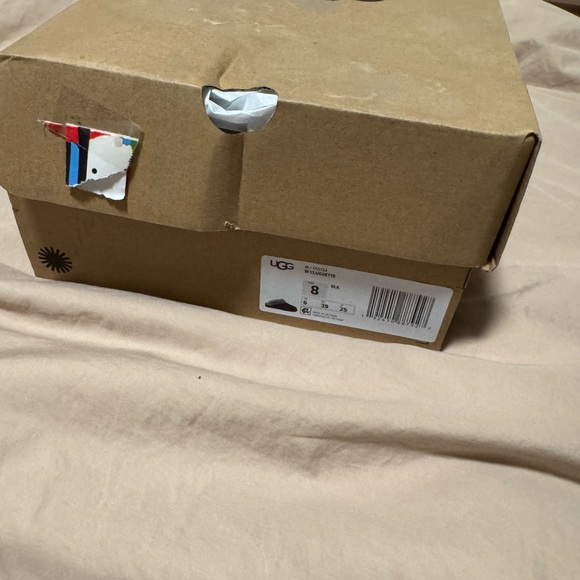 Black and Gray Fur-Lined Slippers - Picture 7 of 11